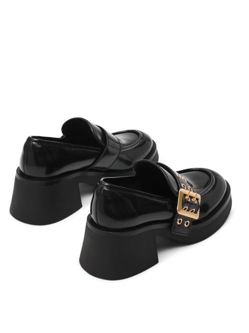 Black leather loafers Steve Madden | SMSBRIDGETON-BBX.BBX